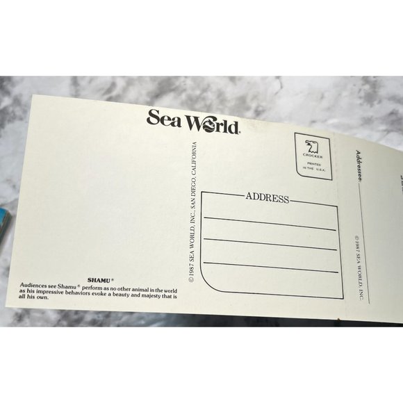 Sea World Postcard Mini Photos Booklet Vintage 70s San Diego CA 7 Postcards - Picture 4 of 12